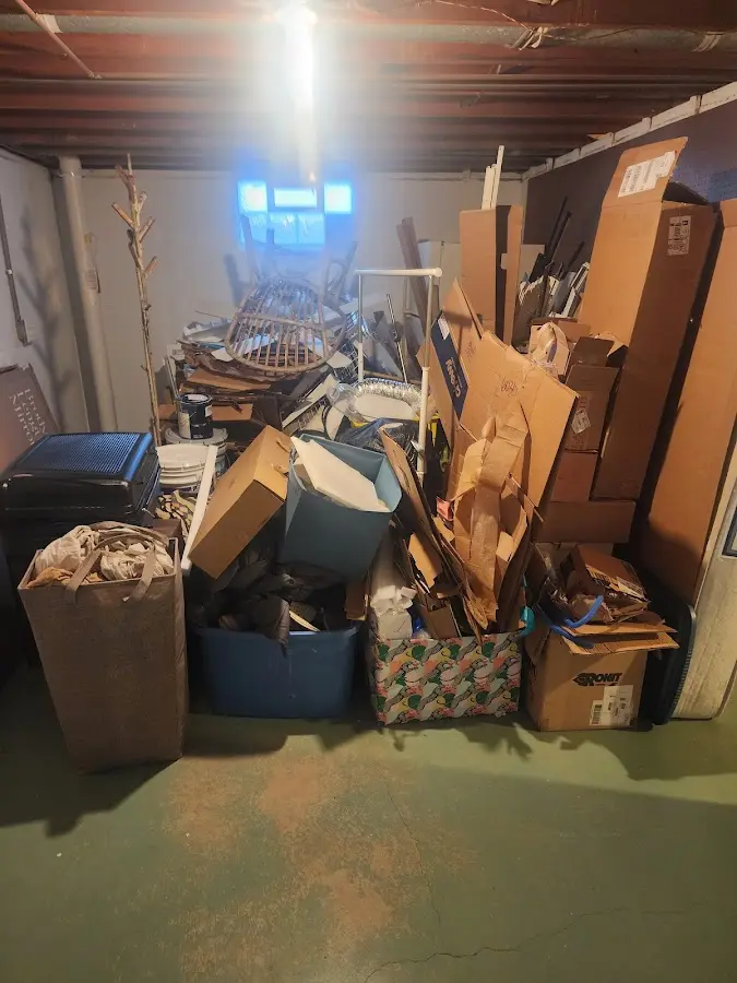 Roll-off dumpster container at job site for Yard Waste Dumpster Rental in Cedar City